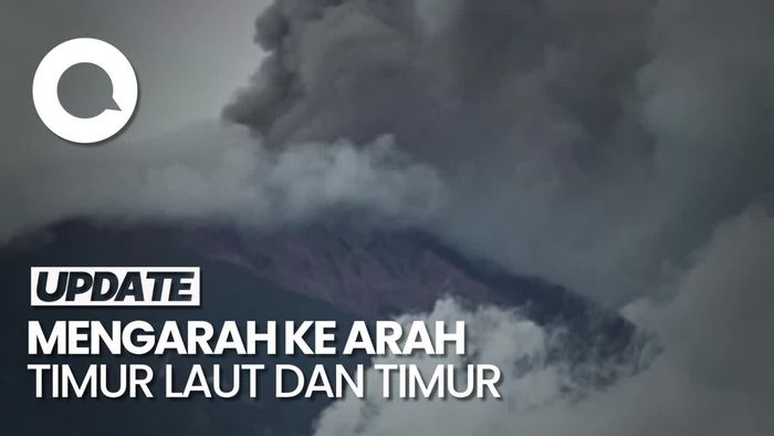 Penampakan Gunung Kerinci Masih Erupsi Keluarkan Abu Vulkanik