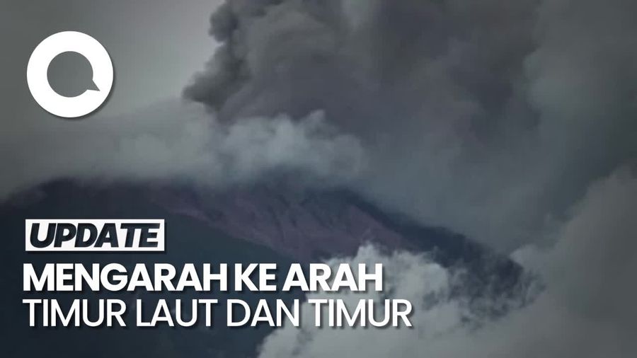 Penampakan Gunung Kerinci Masih Erupsi Keluarkan Abu Vulkanik