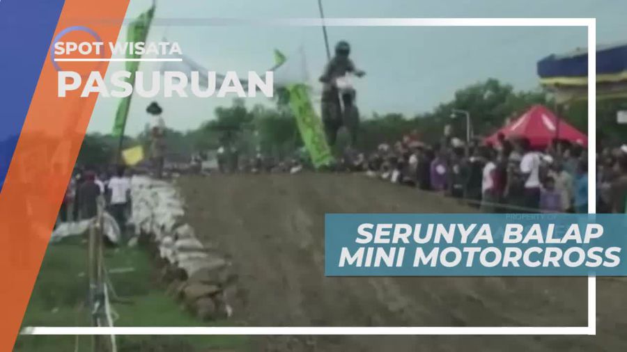 Adu Cepat Balap Mini Motorcross di Pasuruan Jawa Timur