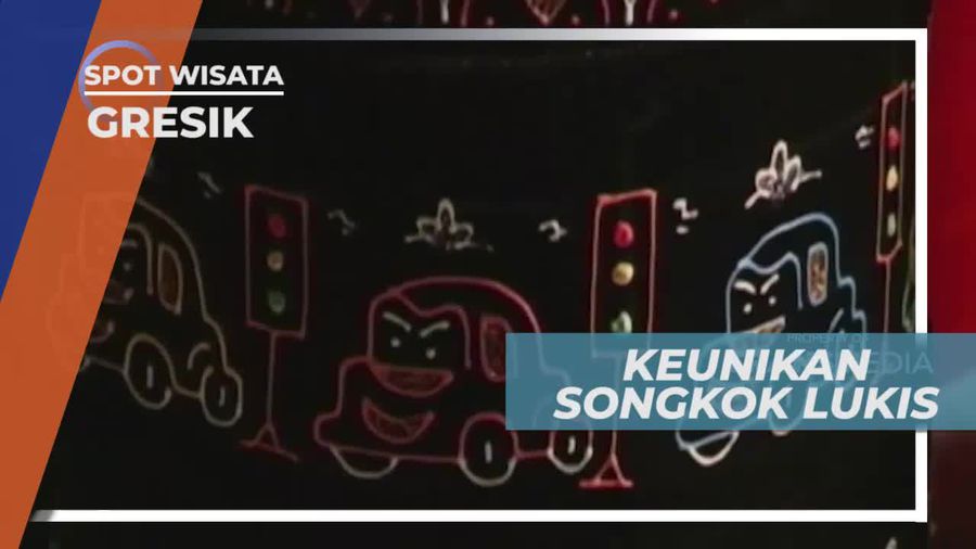 Songkok Lukis Bergambar Aneka Karakter Kartun, Gresik