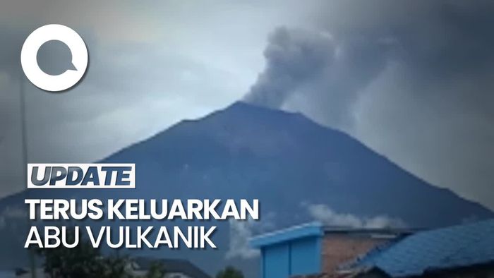 Gunung Kerinci Terus Erupsi, Tinggi Kolom Abu 600 Meter