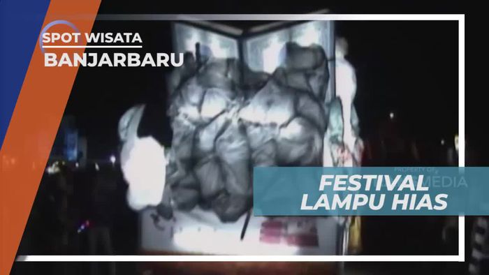 Kerlap-kerlip Aneka Bentuk Hiasan Lampu Hias di Festival Banjarbaru Kalimantan Selatan