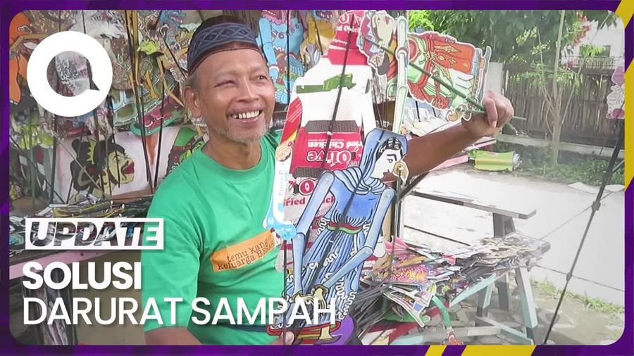 Menyulap Sampah di Yogyakarta Jadi Wayang Uwuh