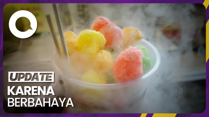 Kemenkes Larang Penggunaan Nitrogen Cair pada Makanan Siap Saji