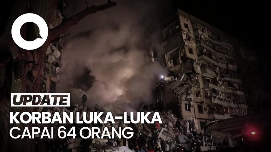 Rusia Rudal Apartemen di Dnipro, Belasan Orang Tewas