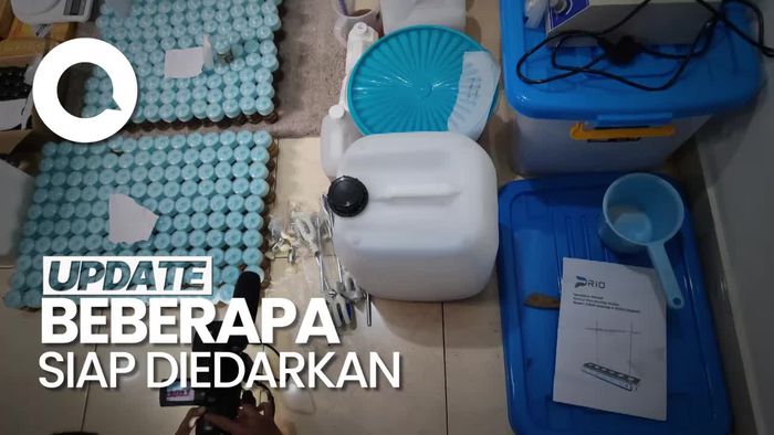 Polisi Kantongi 385 Botol Liquid dari Pabrik Vape Sabu di Jakbar