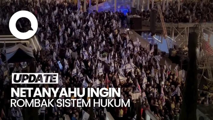Pemandangan Lautan Manusia di Israel Desak PM Netanyahu Mundur