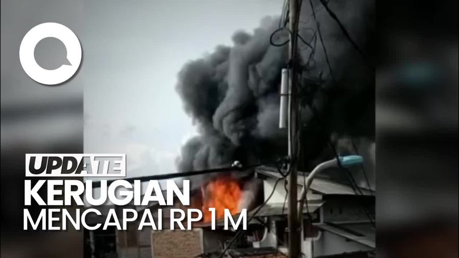 Penampakan Kebakaran di Bidara Cina Jaktim Lahap 9 Rumah