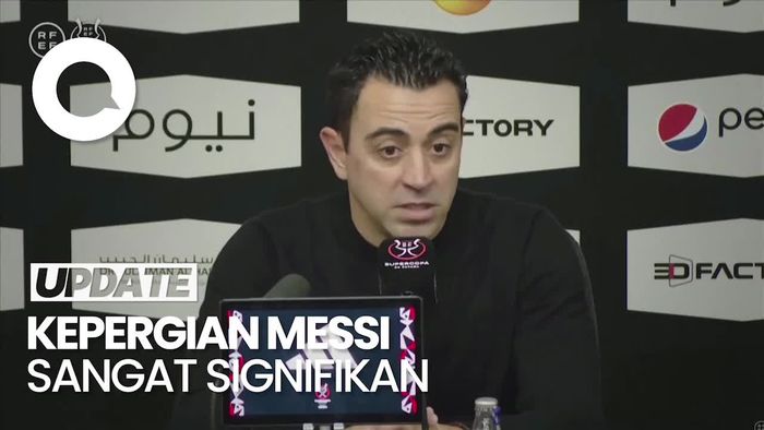 Xavi Ungkit Messi Usai Barcelona Juara Piala Super Spanyol