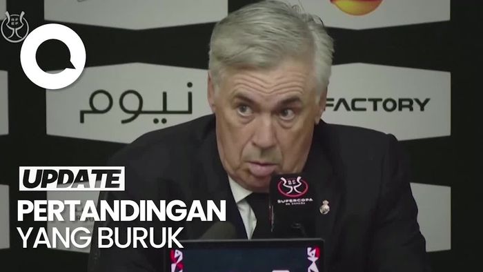 Madrid Ditekuk Barca di Final, Ancelotti Salahkan Pemain