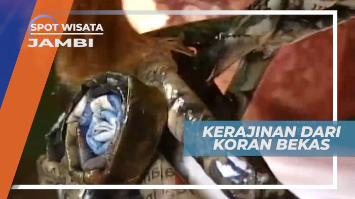 Kerajinan Unik dari Limbah Koran Bekas, Jambi