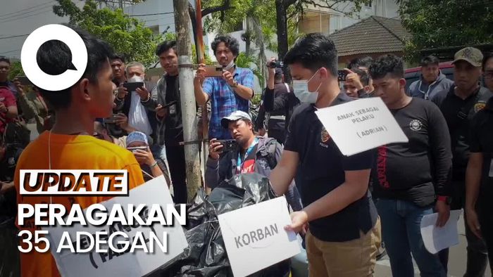 Polisi Gelar Rekonstruksi Kasus 2 Remaja Bunuh Bocah Demi Ginjal