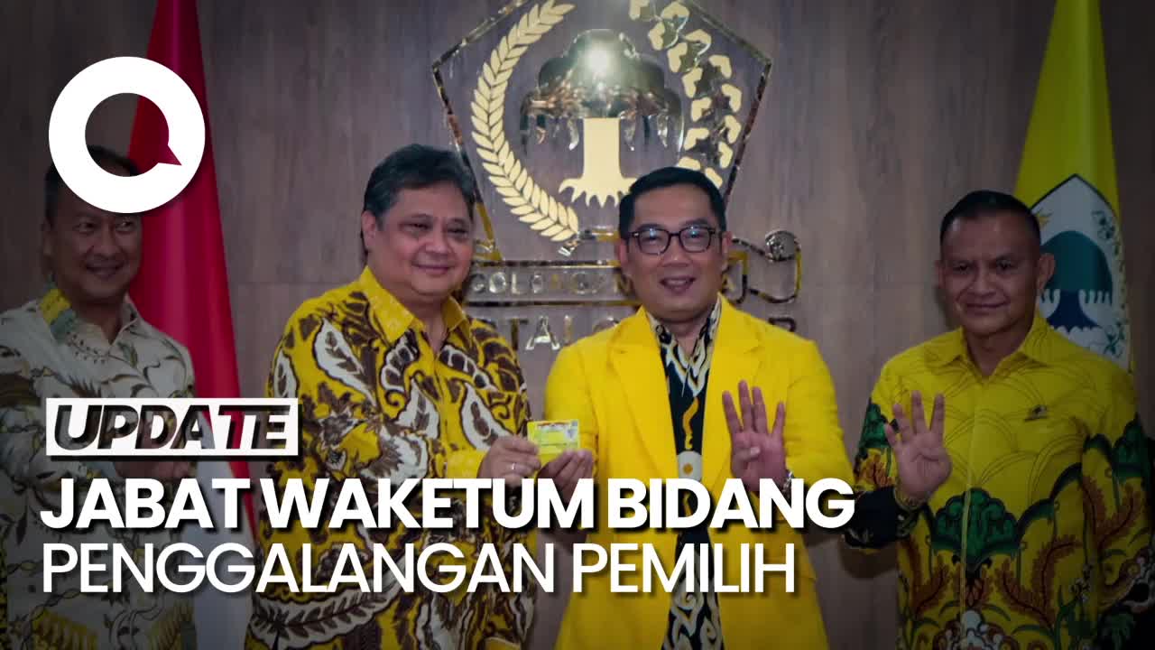 Resmi Jadi Kader Golkar, Ridwan Kamil Bertugas Menangi Pemilu