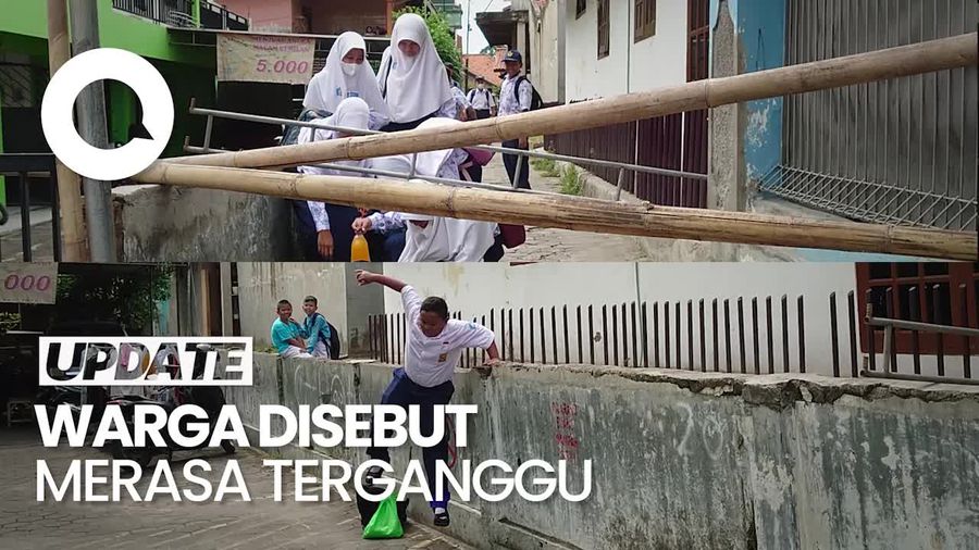 Akses Utama ke SMP Negeri 13 Cilegon Ditutup Warga, Siswa Lompat Pagar