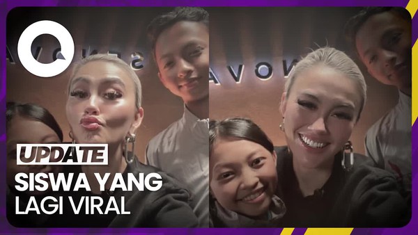 Momen Agnez Mo Bertemu Siswa SMP 1 Ciawi yang Jago Dansa