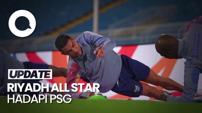 Intip Latihan Ronaldo Bareng Riyadh All Star Jelang Lawan Messi Cs