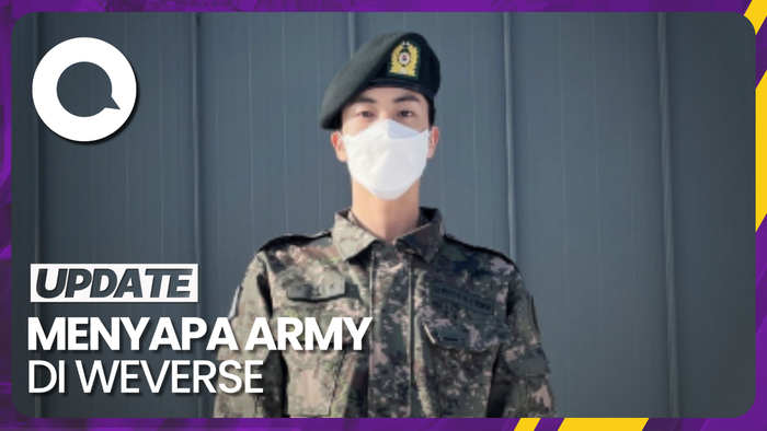 Unggah Foto Terbaru saat Wamil, Jin BTS: Aku Menikmati Waktuku di Sini