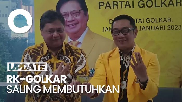 Pilih Masuk Golkar, Ridwan Kamil Dinilai Incar Tiket Cawapres