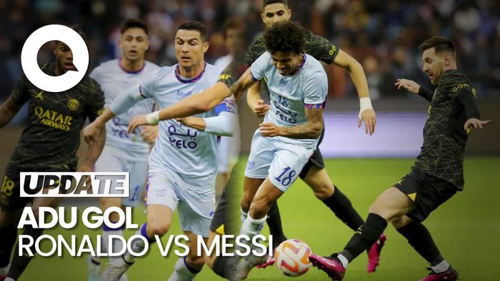PSG Kalahkan Riyadh All Star, Messi-Ronaldo Saling Balas Gol