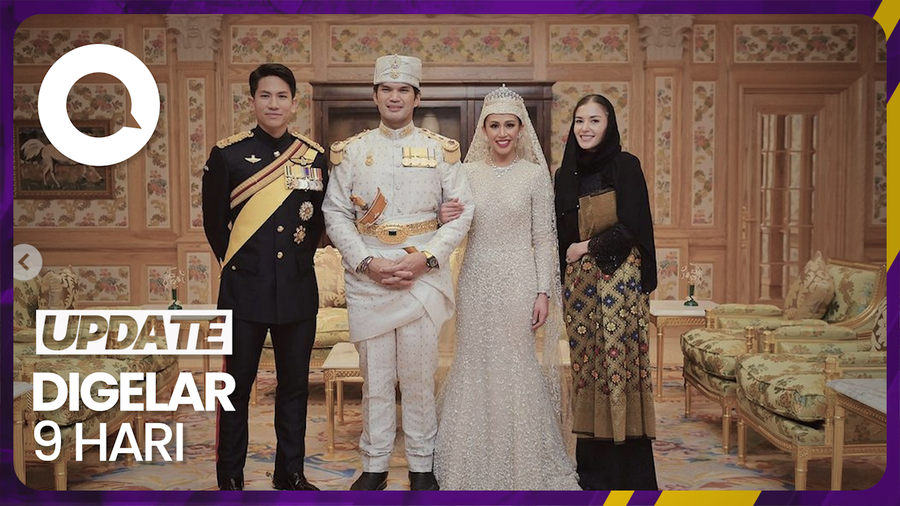 Potret Pernikahan Mewah Putri Sultan Brunei dengan Sepupu Sendiri