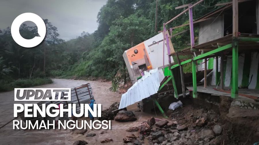 Rumah Warga di Polman Roboh Diterjang Luapan Arus Sungai