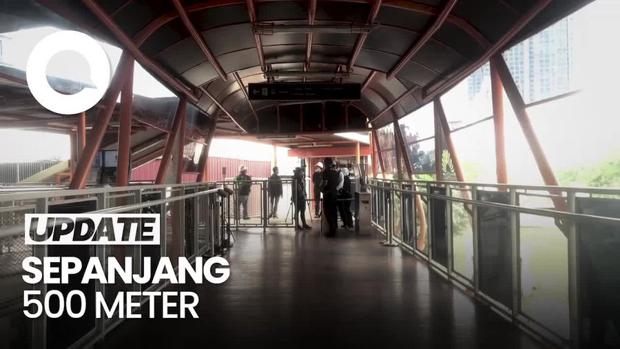 Menjajal Skywalk Kebayoran Lama, Penghubung Akses KRL-TransJakarta