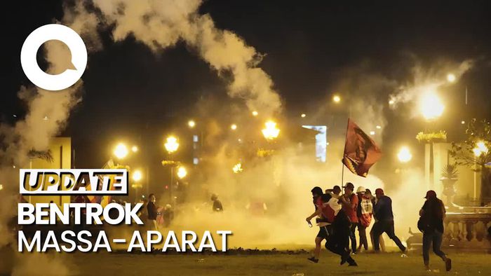 Suasana Mencekam Aksi Tuntut Presiden Baru Peru Mundur