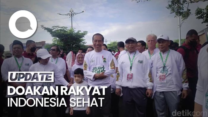 Momen Jokowi, Puan hingga Ganjar Ikut Jalan Sehat Porseni NU di Solo