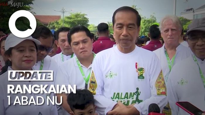 Pesan Jokowi di Acara Jalan Sehat Porseni NU: Rakyat Sehat, Negara Sehat