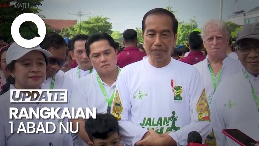 Pesan Jokowi di Acara Jalan Sehat Porseni NU: Rakyat Sehat, Negara Sehat