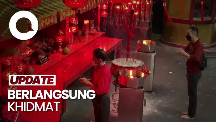 Suasana Imlek di Vihara Dharma Bakti Jakbar