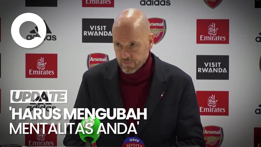 Erik Ten Kesal MU Kalah 2-3 Dari Arsenal