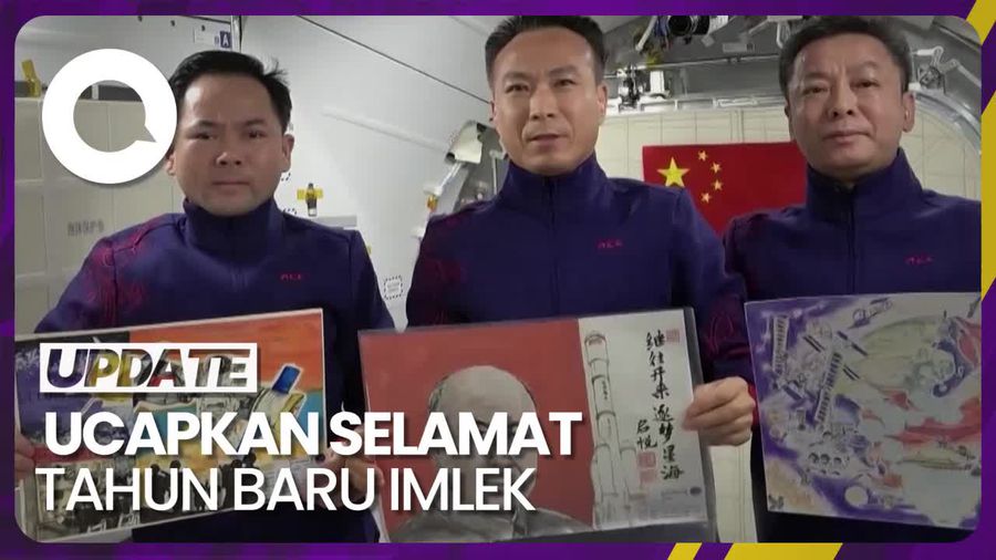 Astronaut China Rayakan Tahun Baru Imlek di Stasiun Luar Angkasa
