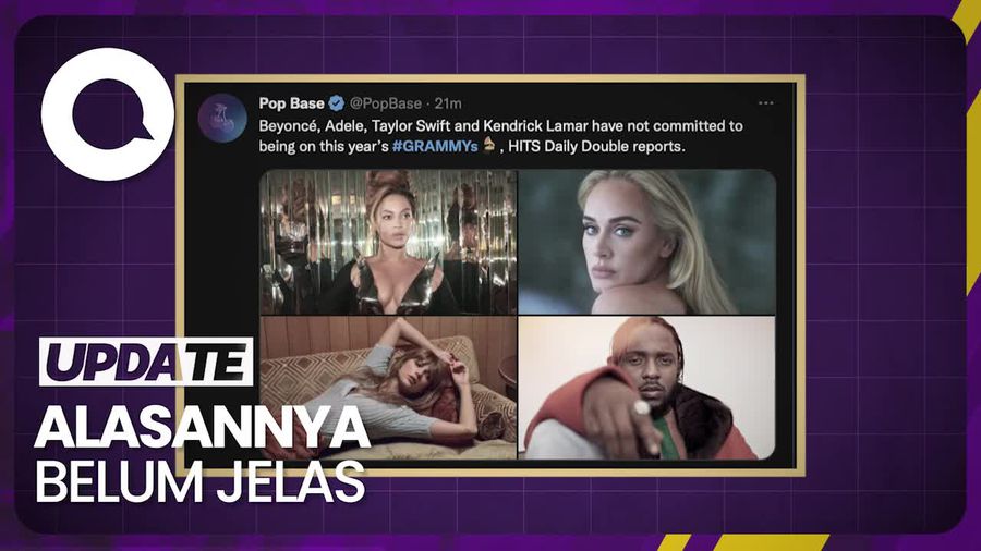Adele, Taylor Swift hingga Beyonce Tak Akan Tampil di Grammy Awards 2023