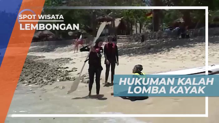 Jalan Jongkok, Hukuman Bagi yang Kalah Lomba Kayak, Lembongan Bali