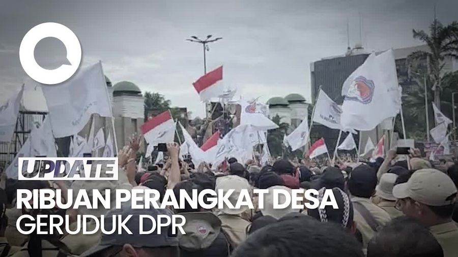 Perangkat Desa Demo di DPR, Tuntut Status Kepegawaian-Kesejahteraan