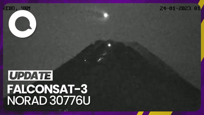 Benda Asing Melintas di Atas Gunung Merapi Ternyata Satelit AS