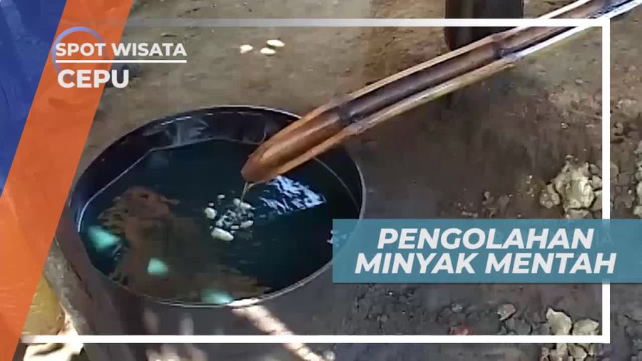 Pengolahan Minyak Mentah Dengan Cara Tradisional di Cepu Blora Jawa Tengah