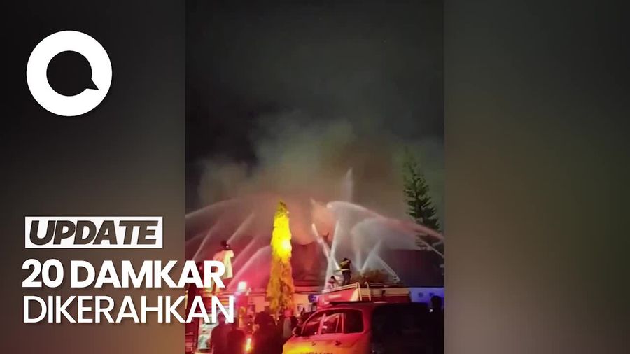 Kebakaran Terjadi di Polda Kalsel Tadi Malam, Begini Penampakannya