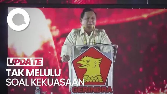 Prabowo: Gerindra Selalu Mengalah Demi Persatuan Bangsa