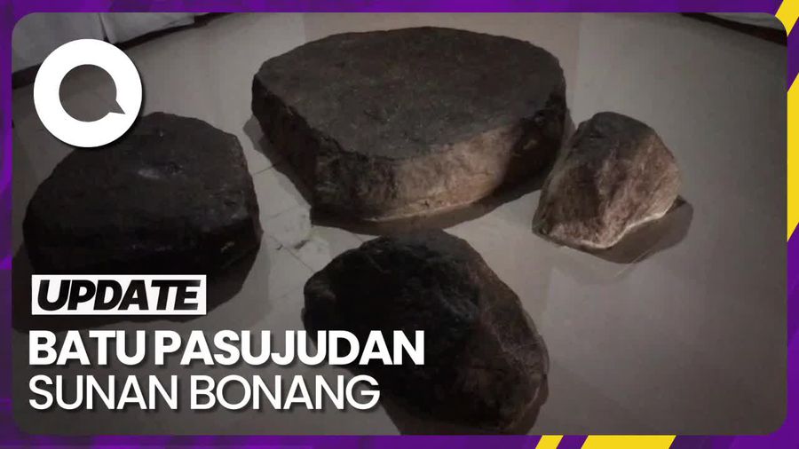 Batu Ini Konon Tempat Sujud Sunan Bonang di Rembang