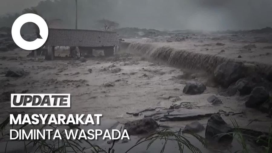 Satu Dusun Terisolir Akibat Banjir Lahar Gunung Semeru