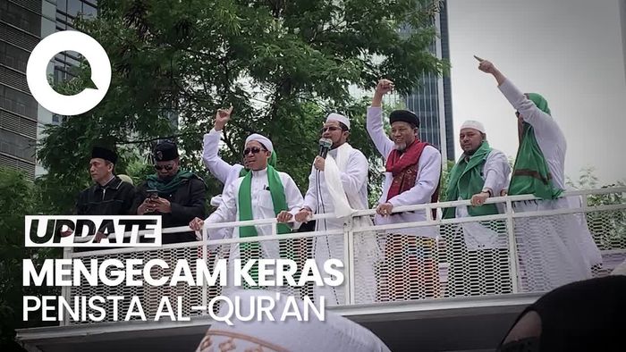 5 Pernyataan Sikap Massa Aksi Bela Al-Quran ke Kedubes Swedia-Belanda