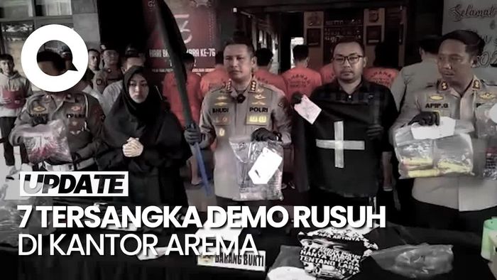 7 Orang Jadi Tersangka Demo Rusuh di Kantor Arema, Ini Perannya!