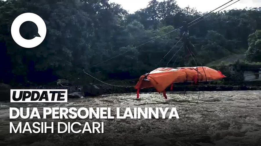Proses Evakuasi Jenazah Polisi yang Jatuh di Sungai Papua Pegunungan