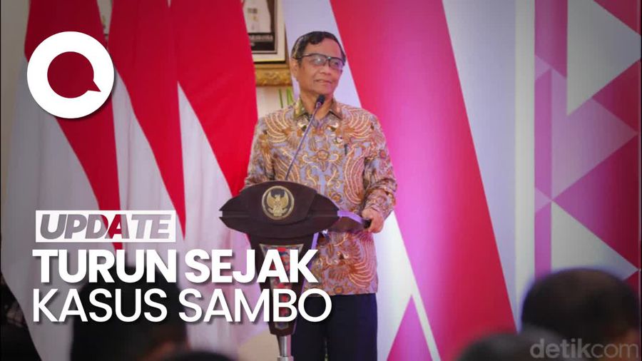 Mahfud Singgung Kasus Sambo, Sebabkan Anjloknya Indeks Persepsi Hukum
