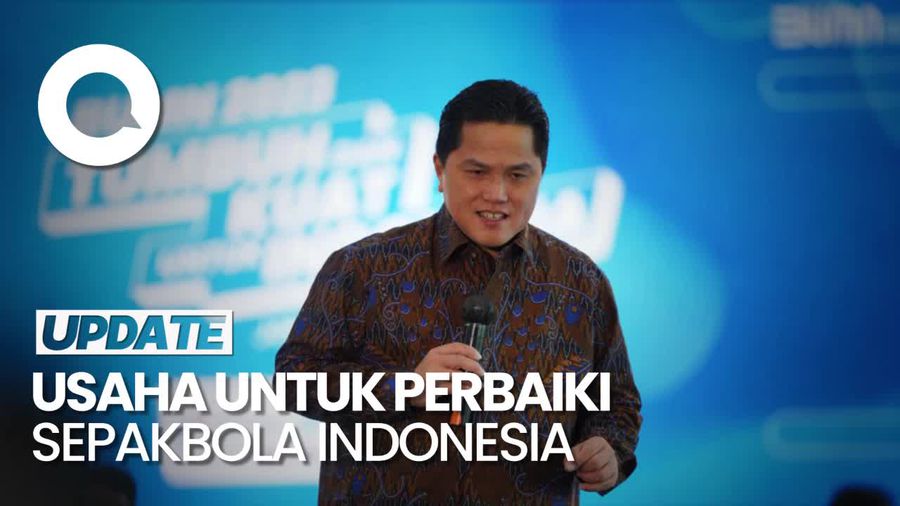 Niat Bersih-bersih PSSI, Erick Bandingkan dengan Upaya Benahi BUMN