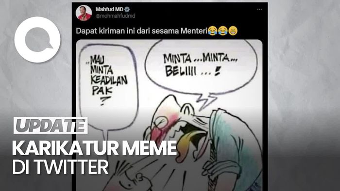 Mahfud Buka Suara soal Unggahan Karikatur Keadilan Harus Dibeli