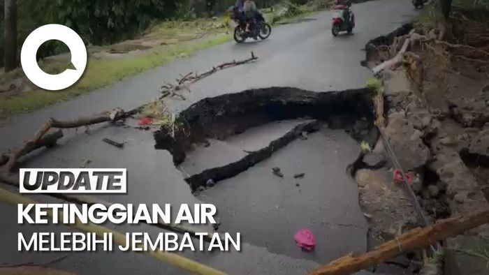 2 Jembatan di Parepare Ambles dan Hampir Putus Diterjang Banjir
