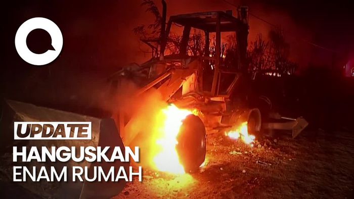 Penampakan Kebakaran Hutan Melanda  700 Hektar Lahan di Chili
